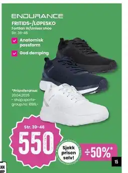 Sport Outlet FRITIDS-/LØPESKO tilbud