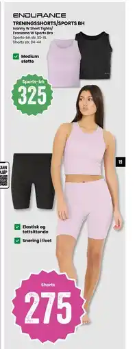 Sport Outlet TRENINGSSHORTS/SPORTS BH tilbud