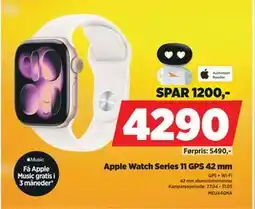 POWER Apple Watch Series 11 GPS 42 mm tilbud