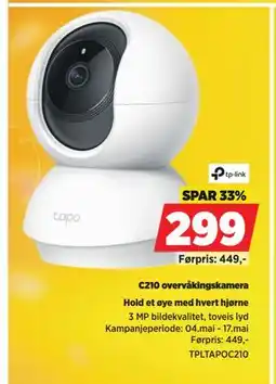 POWER C210 overvåkingskamera tilbud