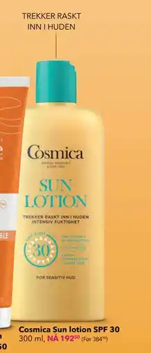 Apotek 1 Cosmica Sun lotion SPF 30 tilbud