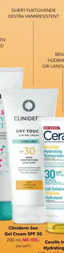 Apotek 1 Cliniderm Sun Gel Cream SPF 30 tilbud
