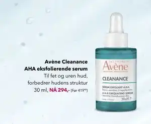 Apotek 1 Avène Cleanance AHA eksfolierende serum tilbud