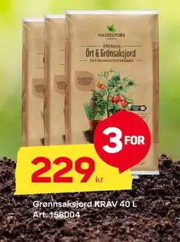 Byggmax Grønnsaksjord KRAV 40 L tilbud