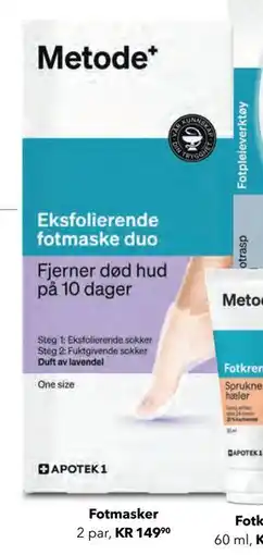 Apotek 1 Fotmasker tilbud