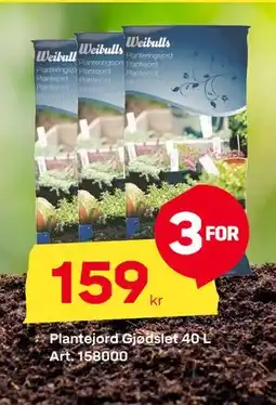 Byggmax Plantejord Gjødslet 40 L tilbud