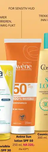 Apotek 1 Avène Sun lotion SPF 50 tilbud