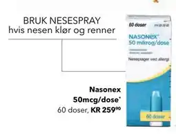 Apotek 1 Nasonex 50mcg/dose tilbud
