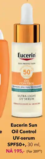 Apotek 1 Eucerin Sun Oil Control UV-serum SPF50+ tilbud
