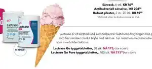 Apotek 1 Lactrase Go Pure tyggetabletter tilbud