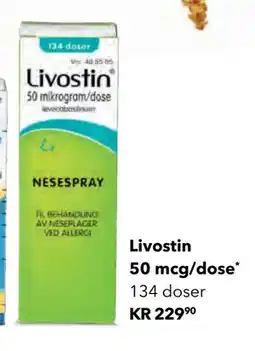 Apotek 1 Livostin 50 mcg/dose tilbud
