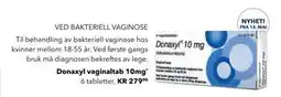 Apotek 1 Donaxyl vaginaltab 10mg tilbud
