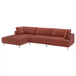IKEA UppÅkra 4,5-seters modulsofa, med sjeselong, venstre/samsala rødbrun tilbud