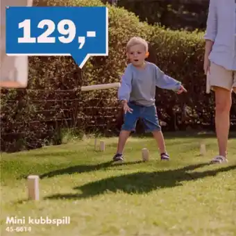 Biltema Mini kubbspill tilbud