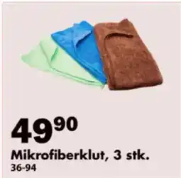 Biltema Mikrofiberklut, 3 stk. tilbud
