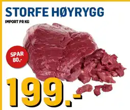 Price Lagerbutikk Storfe høyrygg tilbud