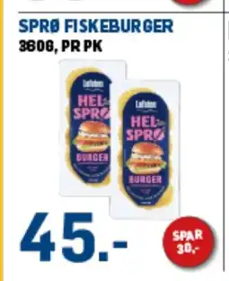 Price Lagerbutikk Sprø fiskeburger tilbud