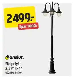 Jula Stolpelykt 2,3 m IP44 tilbud