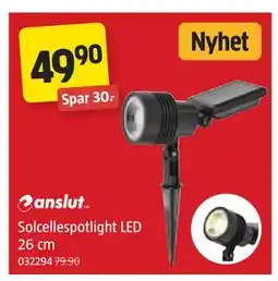 Jula Solcellespotlight LED 26 cm tilbud