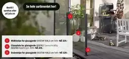 Jula Glassplate for glassgjerde tilbud