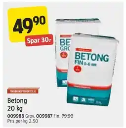 Jula Betong 20 kg tilbud