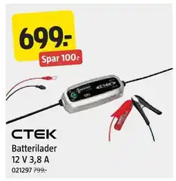 Jula Batterilader 12 V 3,8 A tilbud