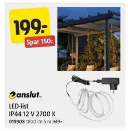 Jula LED-list IP44 12 V 2700 K tilbud
