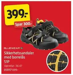 Jula Sikkerhetssandaler med borrelås S1P tilbud