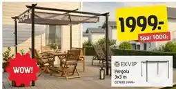 Jula Pergola 3x3 m tilbud