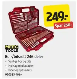 Jula Bor-/bitssett 246 deler tilbud