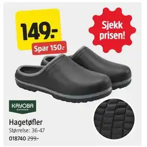 Jula Hagetøfler tilbud