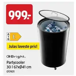 Jula Partycooler 30 l 67xØ41 cm tilbud