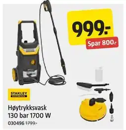 Jula Høytrykksvask 130 bar 1700 W tilbud