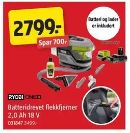 Jula Batteridrevet flekkfjerner 2,0 Ah 18 V tilbud
