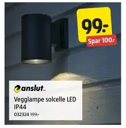 Jula Vegglampe solcelle LED IP44 tilbud