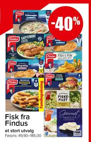 Spar Fisk fra Findus tilbud