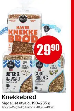 Spar Knekkebrød tilbud