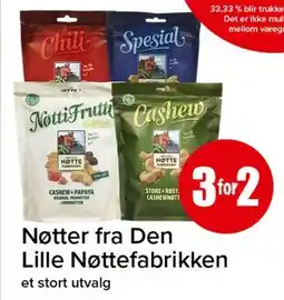 Spar Nøtter fra Den Lille Nøttefabrikken tilbud