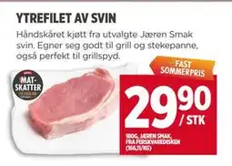 Meny YTREFILET AV SVIN tilbud