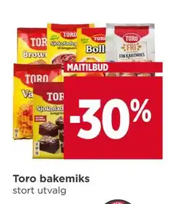 Meny Toro bakemiks tilbud