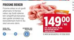 Meny FROSNE REKER tilbud