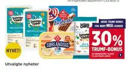 Meny Utvalgte nyheter tilbud