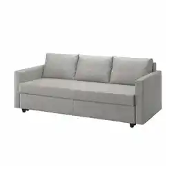 IKEA Friheten 3-seters sovesofa, Faringe lys grå tilbud