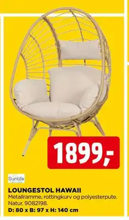 jem & fix LOUNGESTOL HAWAII tilbud