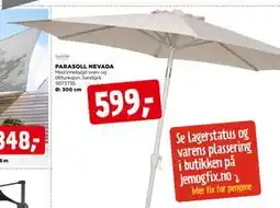 jem & fix PARASOLL NEVADA tilbud