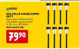 jem & fix SOLCELLE HAGELAMPESETT tilbud