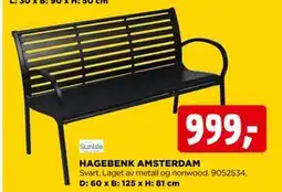jem & fix HAGEBENK AMSTERDAM tilbud