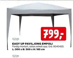 jem & fix EASY UP PAVILJONG EMPOLI tilbud
