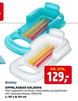 jem & fix OPPBLÅSBAR SOLSENG tilbud