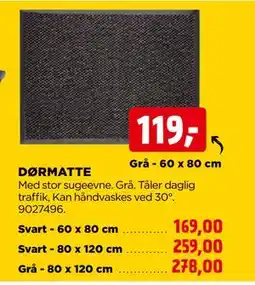 jem & fix DØRMATTE tilbud